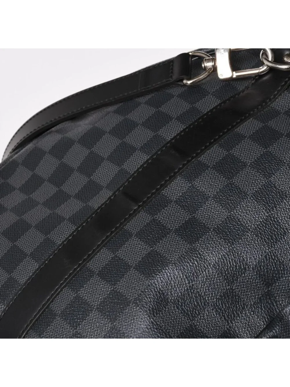 Louis Vuitton Keepall Bandouliere 55 Boston Bag Damier Graphite Black